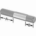 Bsc Preferred Threaded on Both Ends Stud 316 Stainless Steel M10 x 1.5mm Size 26mm and 12mm Thread Len 62mm Long 5580N137